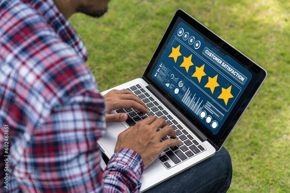 Poster customer satisfaction and evaluation analysis on modish software computer for marketing strategy pla