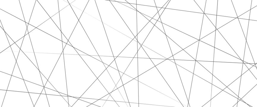 Amazing diagonal black background texture with white surface. Random line pattern. Geometric abstract lines background. Black chaotic texture. Diagonal and straight line pattern on white background. 