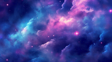 Obraz premium Generative AI, Cosmic Beauty - An Abstract Galaxy Pattern