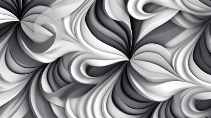Generative AI, Modern Gray and White Abstract Pattern for Business and Finance