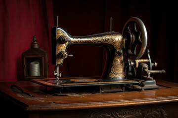 Fototapeta na wymiar antique sewing machine