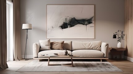 Harmony in Simplicity: A Cozy Minimalistic Living Room 3. Generative AI