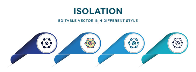 isolation icon in 4 different styles such as filled, color, glyph, colorful, lineal color. set of vector for web, mobile, ui - obrazy, fototapety, plakaty