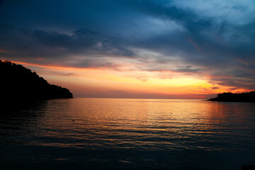 Obraz premium Sunset at Koh Kood island in thailand