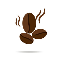 Simple vector coffee icon isolated on white background