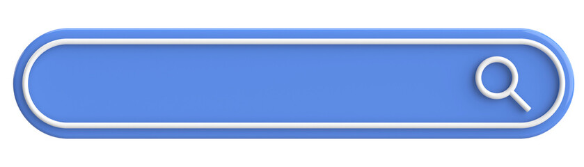 Obraz premium Search field. Search bar. 3D illustration.