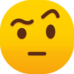 Face With Raised Eyebrow emoji
