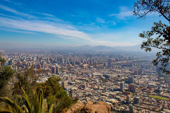  paisagem ao fundo de vale lo campino de Colina S&atilde;o Cristov&atilde;o, Santiago, Chile