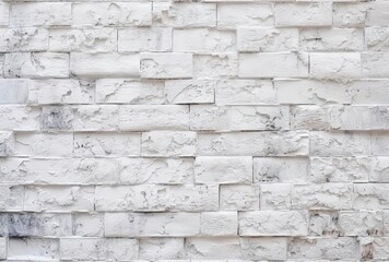 white brick wall background photo, generative ai