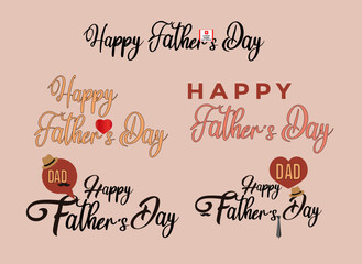 Happy Father's Day text