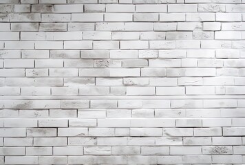 white brick wall with a wooden frame background wall texture, generative ai