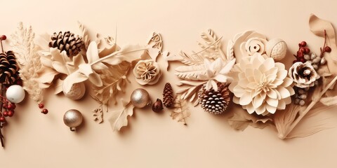 Christmas ball lamp decoration with generative ai