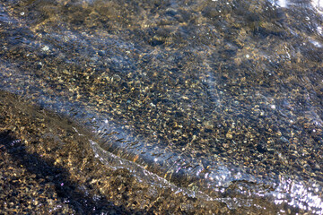 波打ち際の写真