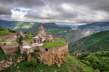 Fototapeta na wymiar Aerial view of the Armenia landmarks