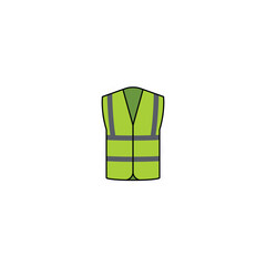 Safety vest jacket vector graphics
