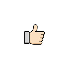 Thumbs up icon vector graphics