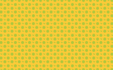 Yellow and green colored flower pattern. Suitable for fabric, cover, wallpaper, banner, and prints.