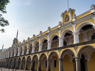 Obraz premium La bella ciudad colonial de Antigua en Guatemala