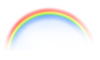 Rainbow realistic isolated on transparent background.  - 602486886