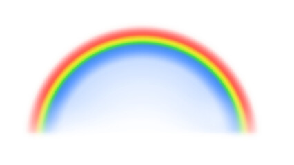 Graphic rainbow with transparent background. - 602486891