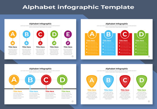 Alphabet Based Style Infographic Template