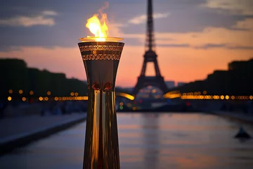 Schilderijen op glas Olympic flame, AI generated © Frédéric Prochasson