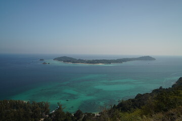 Fototapeta na wymiar Island Koh Lipe from Koh Adang Viewpoint