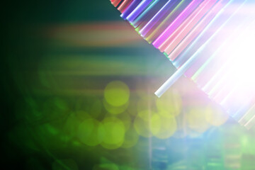 straw straws plastic drinking background colourful  full screen many group plastic single use ban banned straw  in EU concept - stock photo, stock photograph image picture