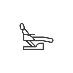 Dentist chair line icon