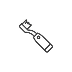 Electric toothbrush line icon