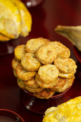 prepare food for ancestral rites table	