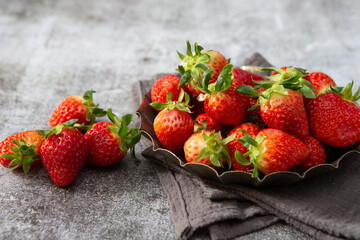 strawberries in a basket