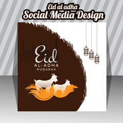 eid ul adha social media design template