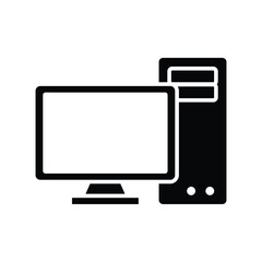 computer icon vector design template in white background
