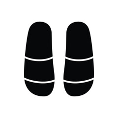 flip flop icon vector design template in white background