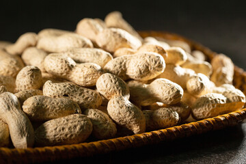 Roasted Peanuts on a Plate