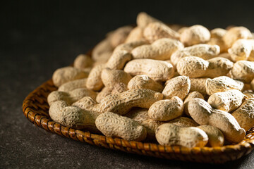 Roasted Peanuts on a Plate