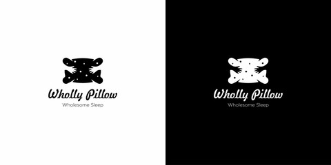 Wholly pillow logo design, vector, EPS 10