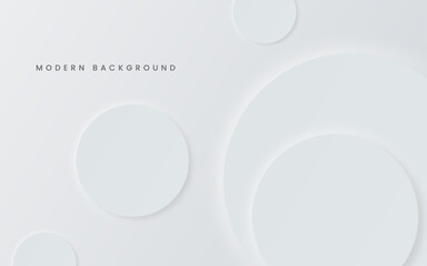 Modern abstract light silver background elegant circle shape design