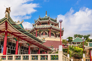 Fototapeta premium Cebu Taoist Temple in Beverly Hills Subdivision of Cebu, Philippines. Translation: gods Jade Emperor's palace