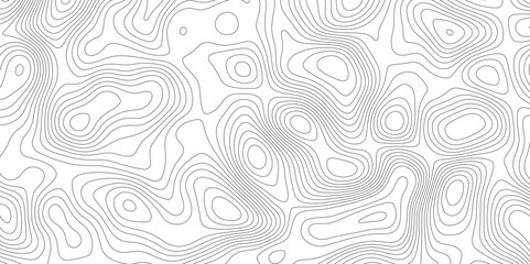 Topographic map background geographic line map with elevation assignments. Modern design with White background with topographic wavy pattern design.paper texture Imitation of a geographical map shades