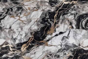 Realistic nature marble texture seamless pattern. Mineral endless tile background. AI generative image.