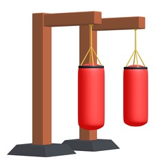 Punching bag for training boxing power punch