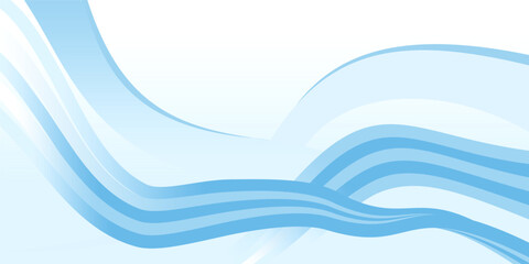Abstract Blue and white gradient with wave line background,  Suit for business, corporate, institution, party, festive, seminar, talks poster, cover, banner, brochure, website