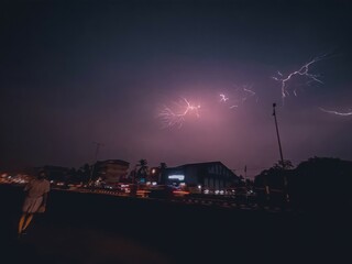 Lightning 9n a rainyday
