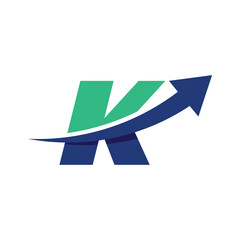 Growth Investment Logo Letter K