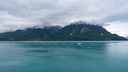 snowy mountain landscape in nature. landscape of mountain in nature.
