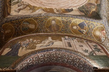 Obraz na płótnie Canvas Chora Monastery in Istanbul, known for its stunning mosaics
