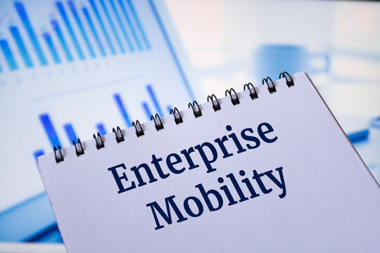 There is a dummy paper "Enterprise Mobility" in a diagonal angle.