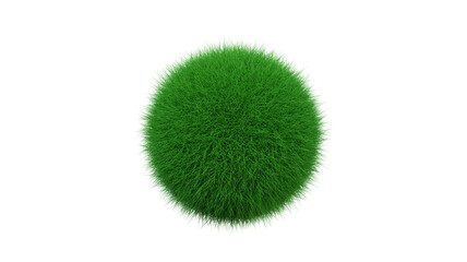 Grass 3d ball isolated